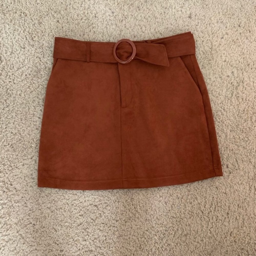 Velvet Forever 21 Skirt with Belt